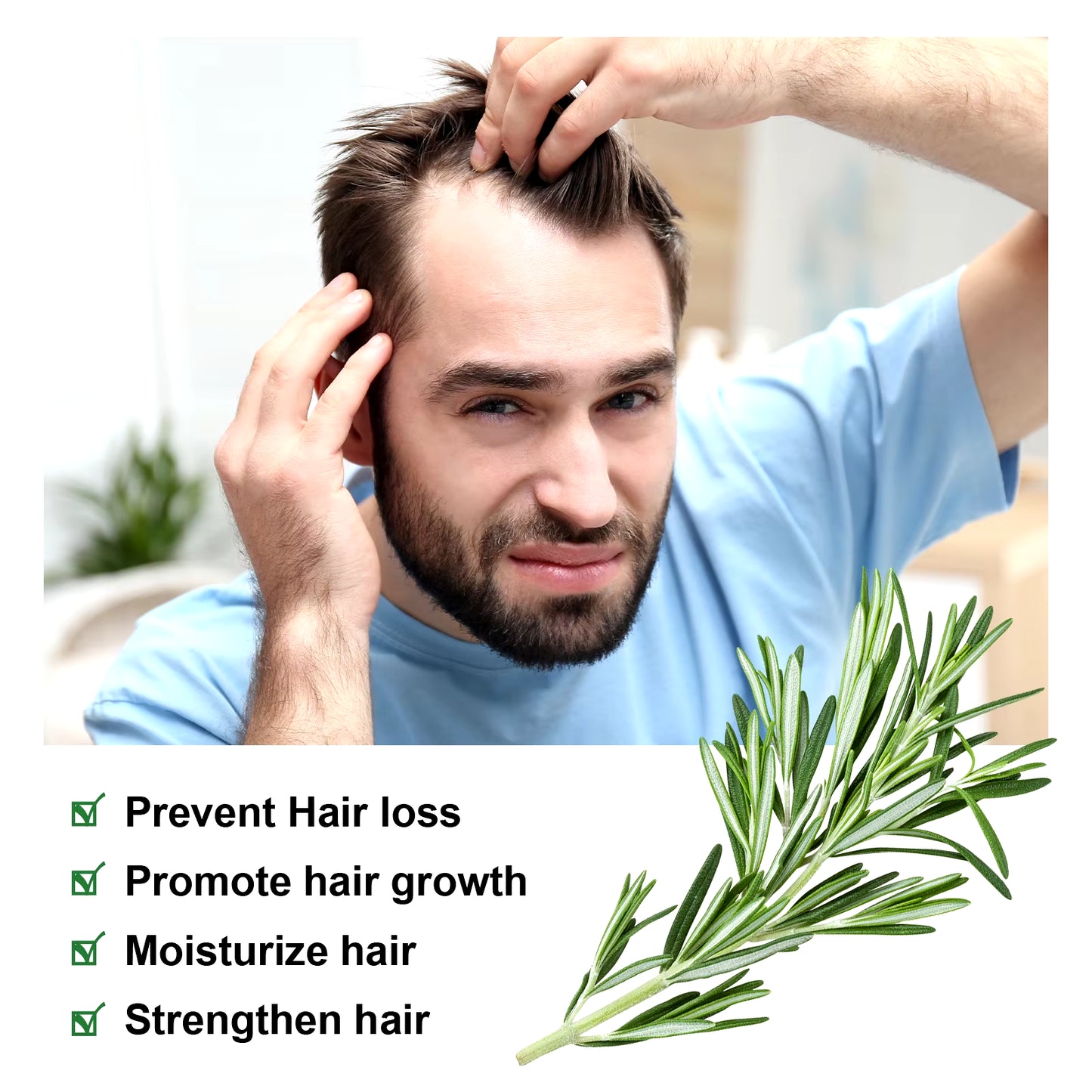 OUHOE™️ Scalp Treatment Essential Rosemary  Oil  